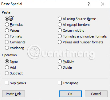 Paste Special