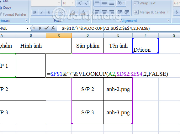 Nhập công thức
