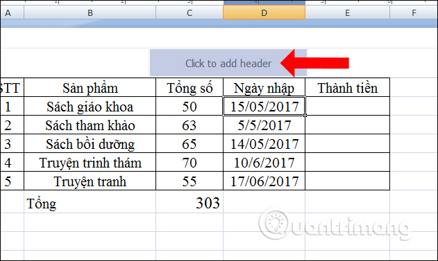 Hiện Header và Footer