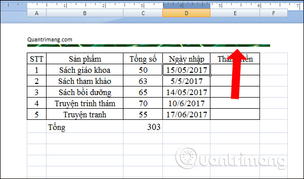 Gạch chân trên Header 