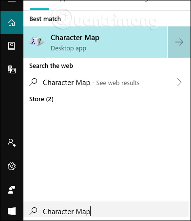 Tìm Character Map