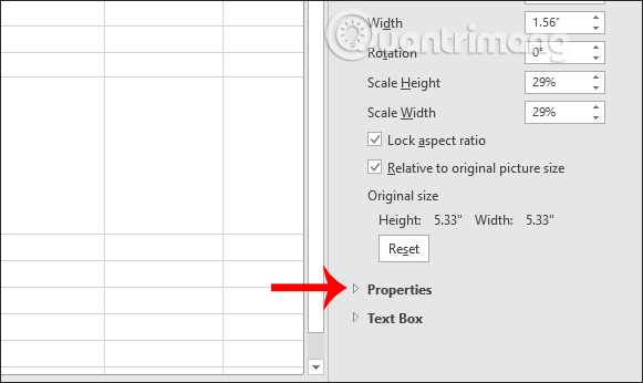 Tùy chỉnh ảnh trong Excel
