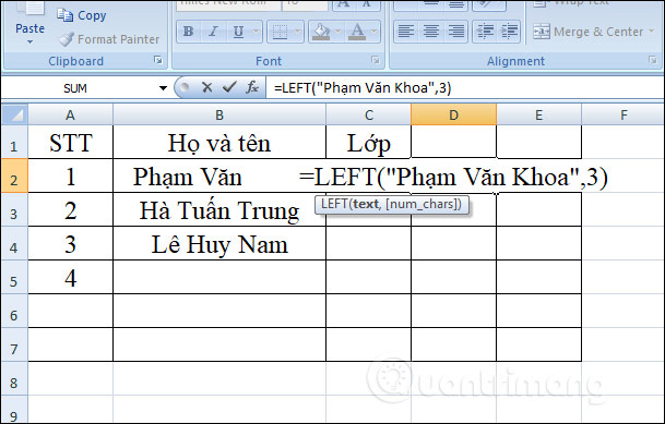 Nhập dòng text