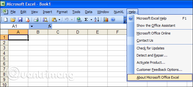Kiểm tra Excel 2003