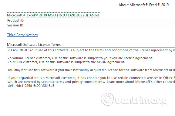 Excel 2019