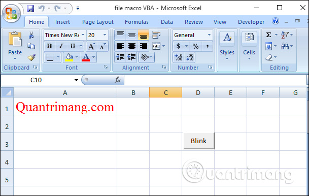 Hiện lại giá trị VBA