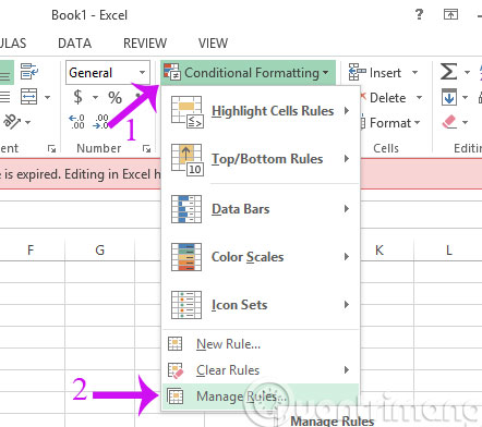 Click Manage Rules