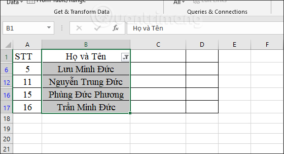 Hiện nội dung tìm kiếm