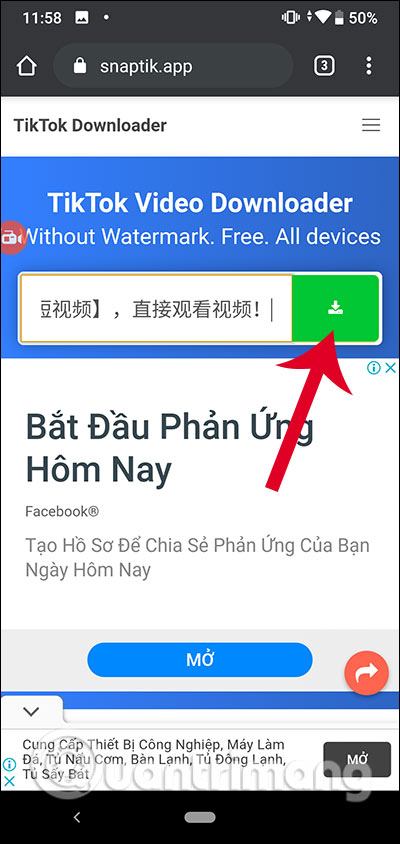 Tải video TikTok trực tuyến
