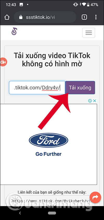 trên sssTiktok