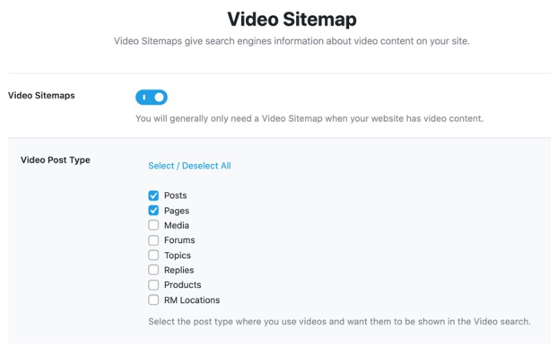 Video Sitemaps