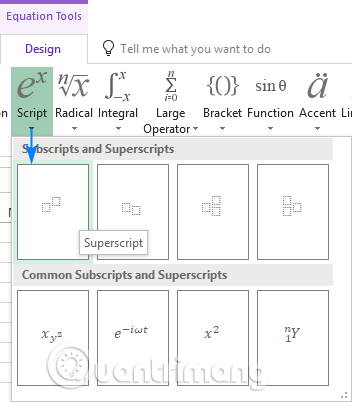 Click vào nút Script