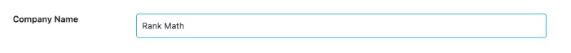 company name option
