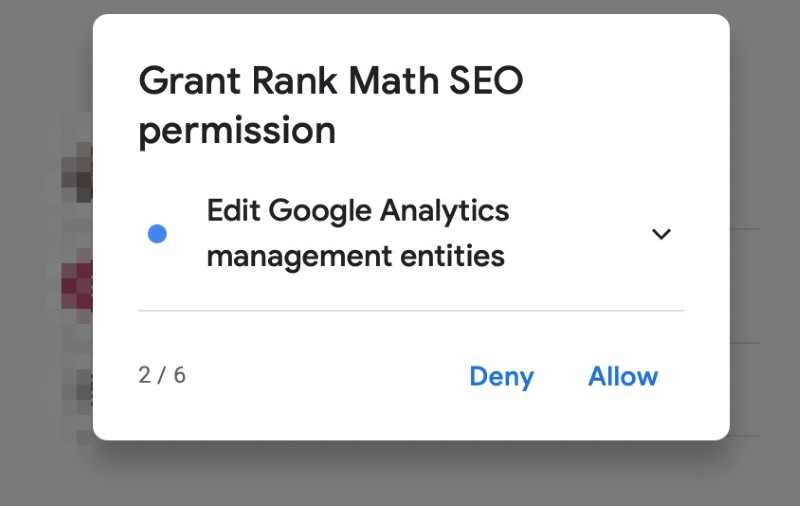 google analytics permissions