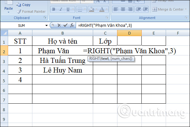 Thay phần ký tự tìm kiếm
