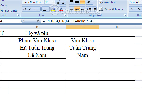 Xuất ký tự sau ký tự cụ thể