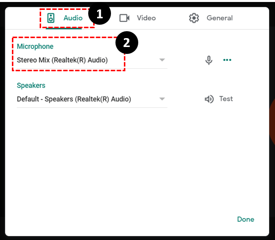 Thay đổi micro mặc định thành Stereo Mix