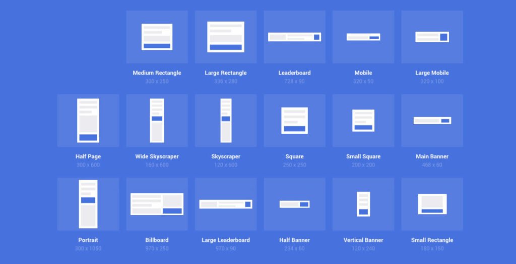 Kích thước tiêu chuẩn của Web Banner