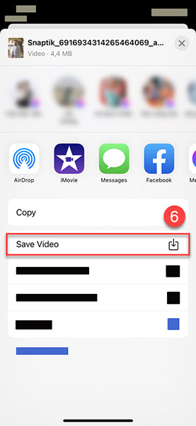 Chọn Save video