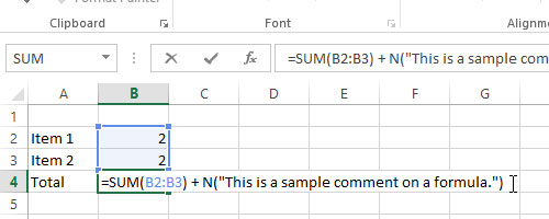 Thêm chú thích vào bảng tính trên Excel 2013