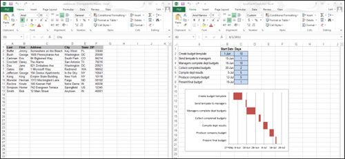 Cách mở nhiều bảng tính cạnh nhau trong Excel 2013
