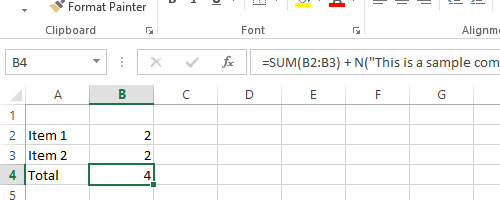 Thêm chú thích vào bảng tính trên Excel 2013