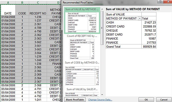 8 tính năng tốt nhất trên Excel 2013