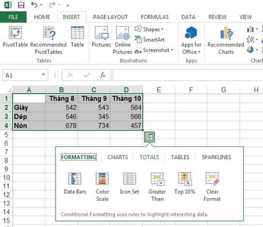 8 tính năng tốt nhất trên Excel 2013