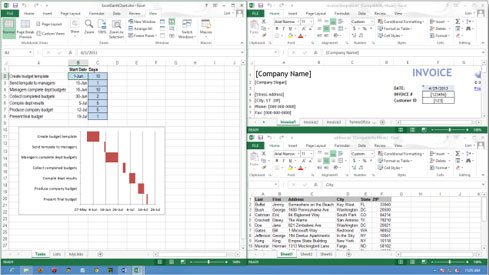 Cách mở nhiều bảng tính cạnh nhau trong Excel 2013