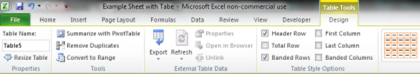 Sử dụng hiệu quả tính năng bảng trong Excel 2010