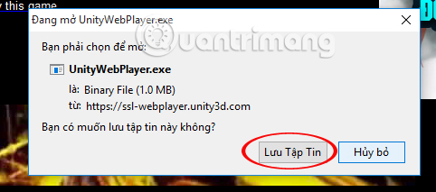 Unity Web Player chơi game 3D