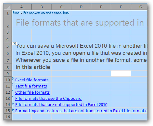 Xóa bỏ ô dữ liệu trống trong Excel 2007 hoặc 2010