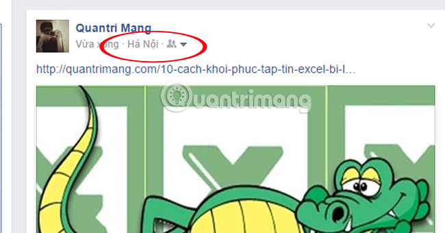 Làm sao để tắt vị trí status trên Facebook?