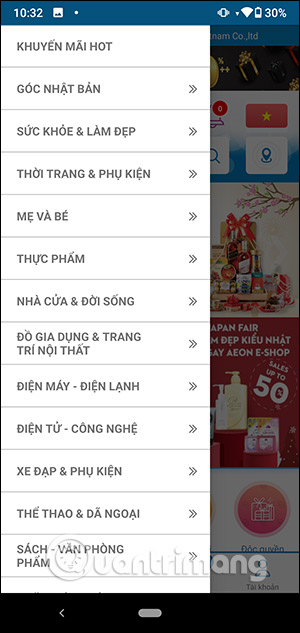 Chọn hàng muốn mua 