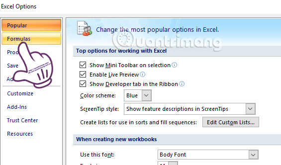 Lỗi tính tổng SUM Excel 