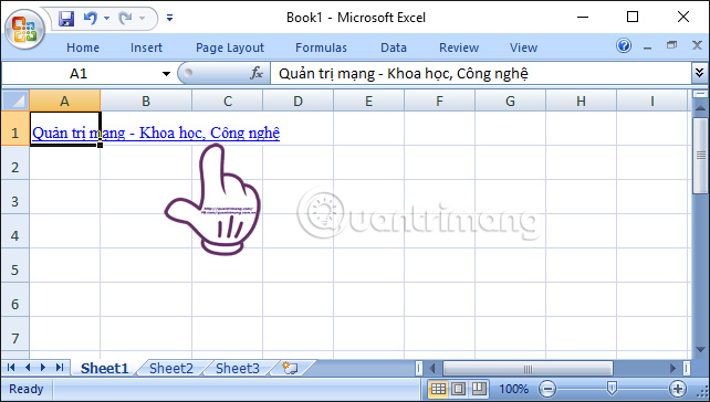 tạo Hyperlink trong Excel