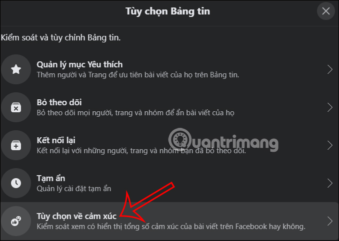 Tùy chọn cảm xúc