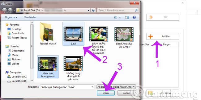 Chọn Add File