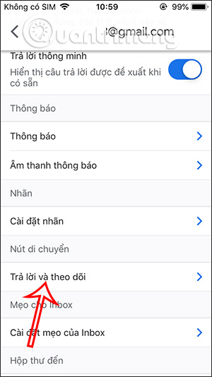 Trả lời trên Gmail