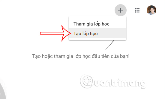 Tạo lớp học 