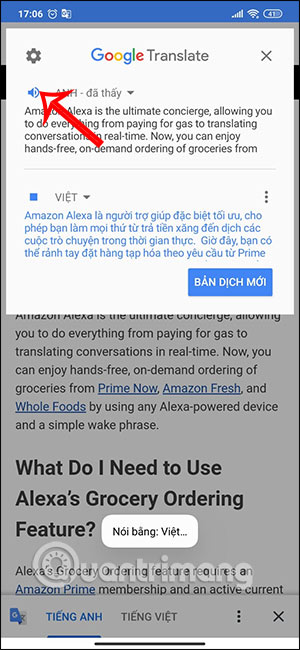 Nghe đoạn văn