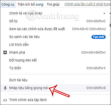Nhập liệu giọng nói