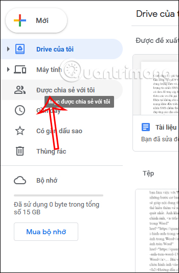 Được chia sẻ trên Google Drive