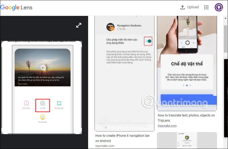 Tìm kiếm bằng Google Lens trên Chrome