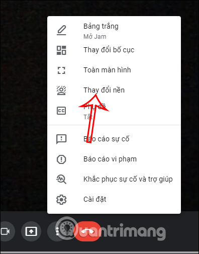 Thay đổi nền