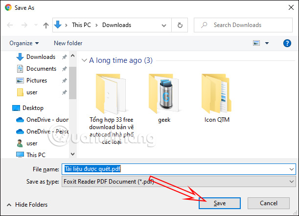 Lưu file PDF