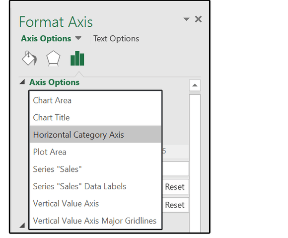 Horizontal Category Axis