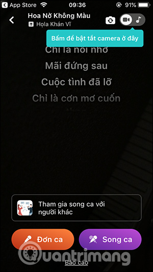 Chọn hát đơn ca