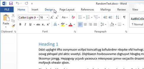 Cách chèn chữ, logo chìm vào Microsoft Word 2013