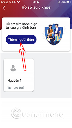 Thêm người thân